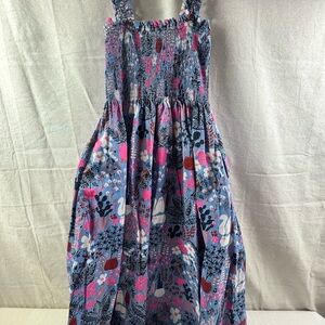 Kate Spade garden posy smocked Midi dress